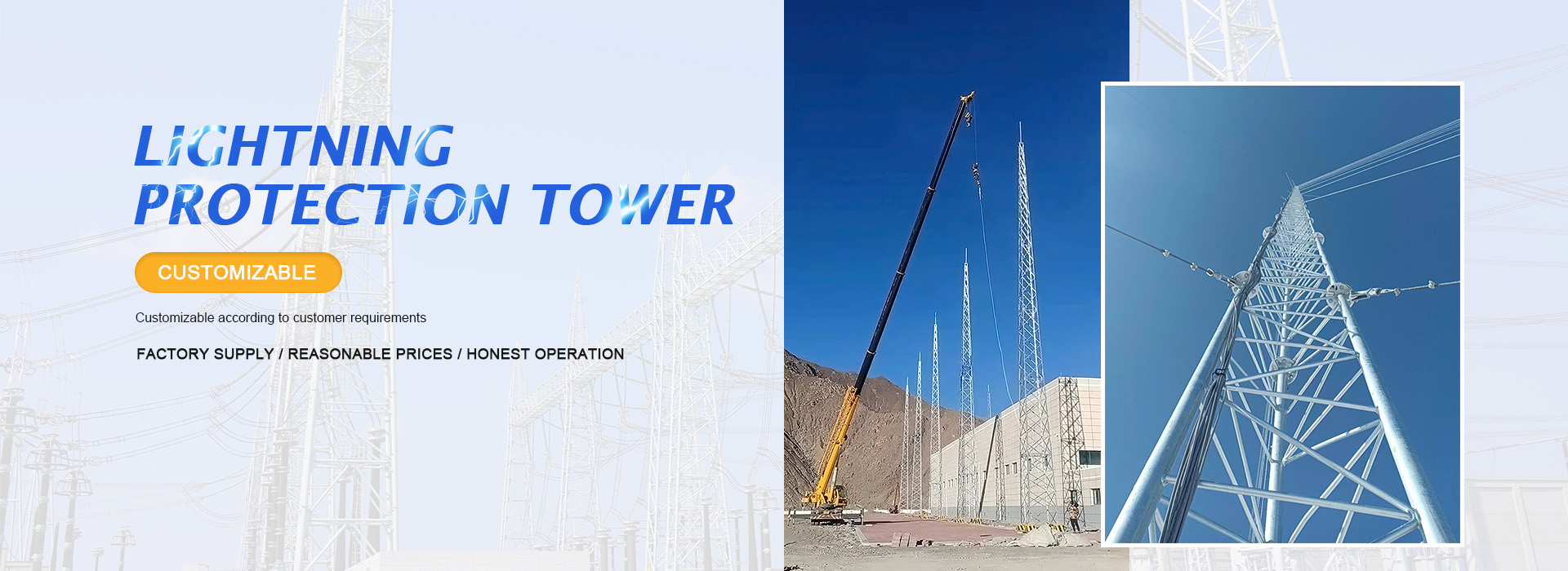 Torre de proteção contra raios China