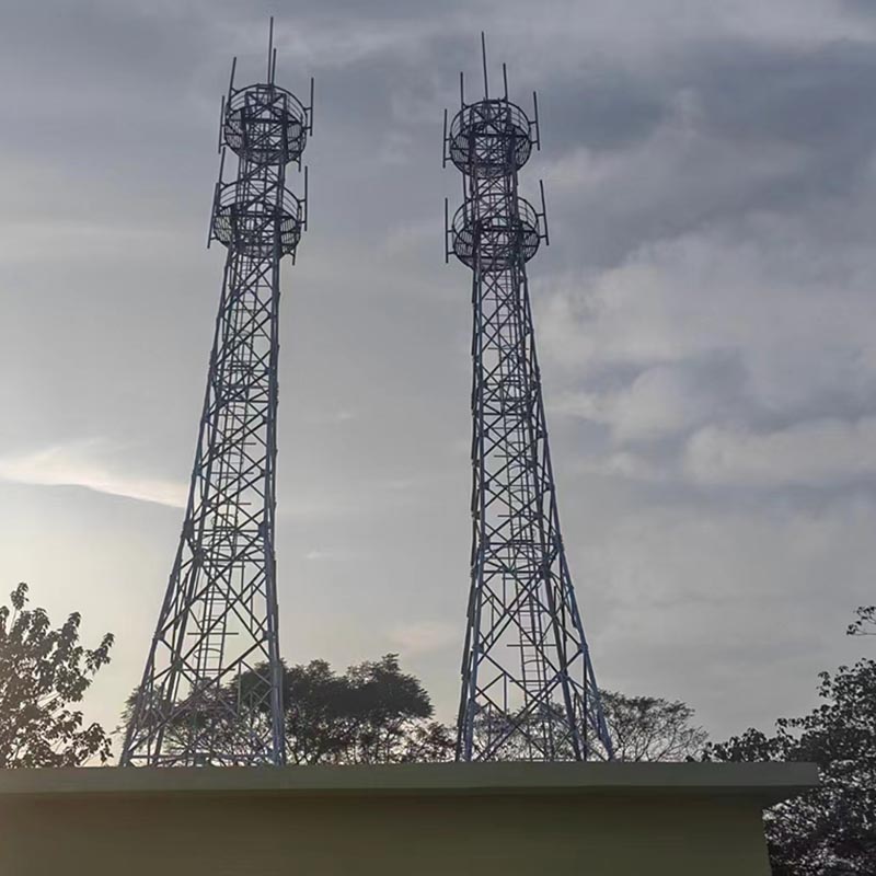 Torre de sinal 5G de tubo único