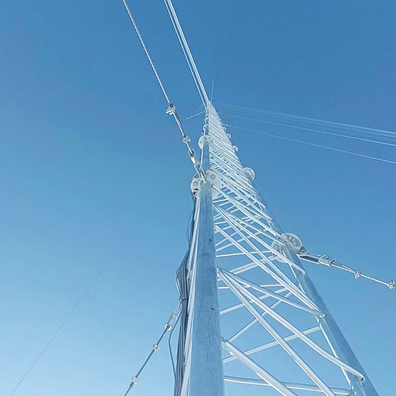 Torre de aço redonda galvanizada por mergulho quente da proteção contra raios GFL