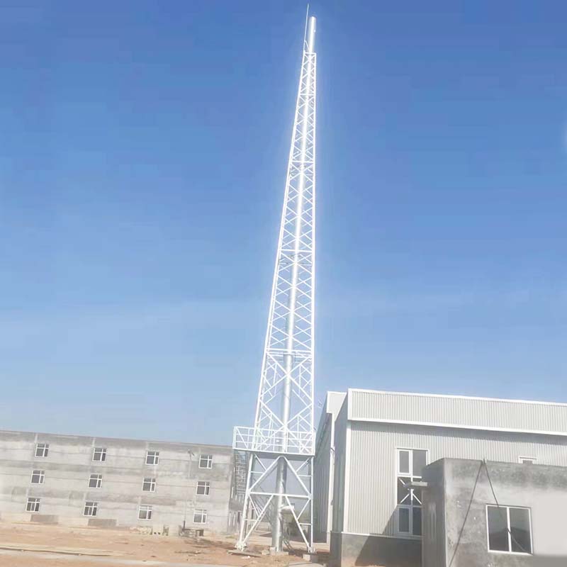 Torre de aço triangular galvanizada por mergulho quente da proteção contra relâmpagos de GFL