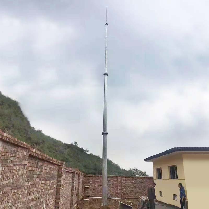 Torre de proteção contra raios galvanizada por imersão a quente com estrutura de aço