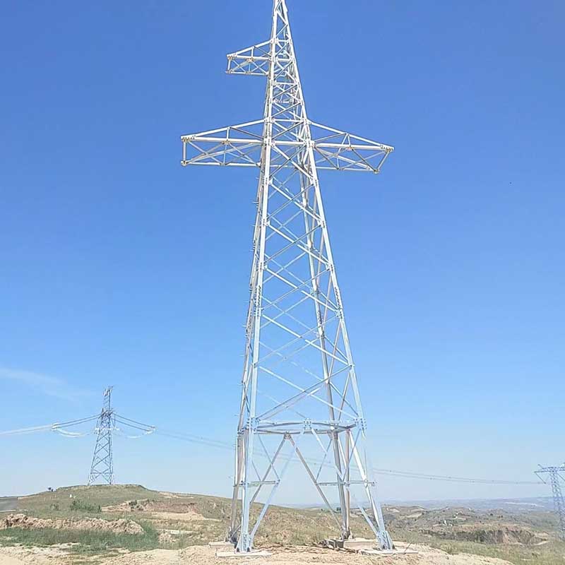 Torre de sinal de energia de alta tensão da subestação